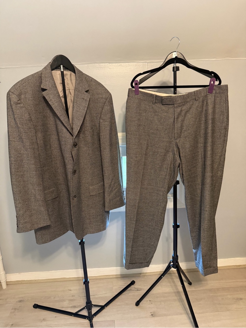 Hugo Boss Houndstooth Wool Suite/44L